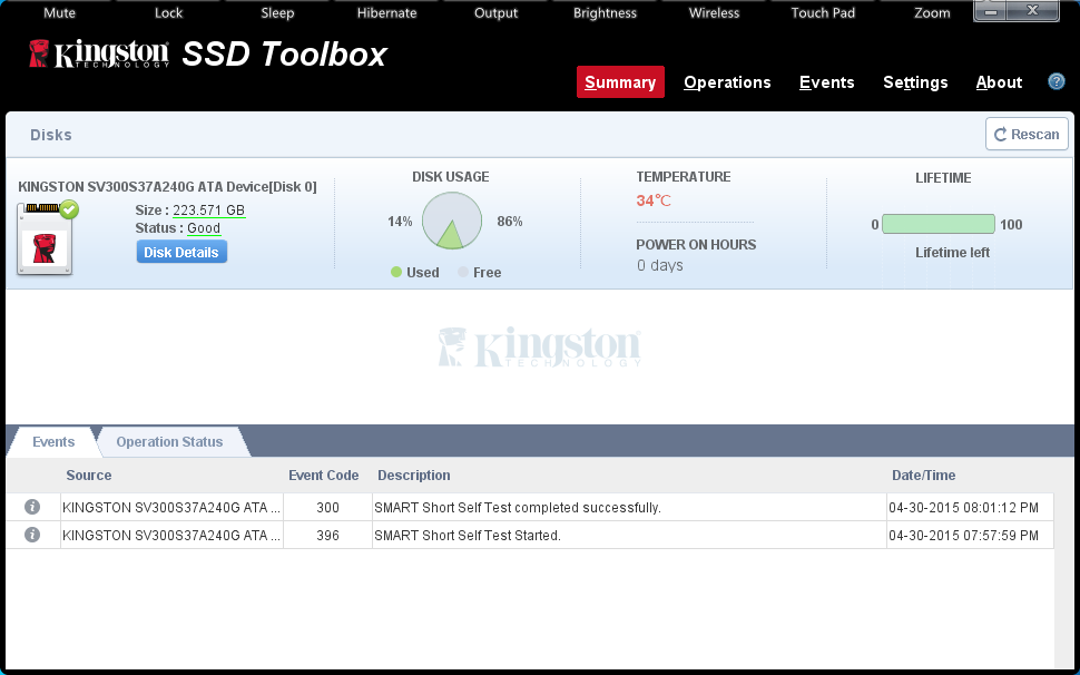 Kingston SSD-Toolbox
