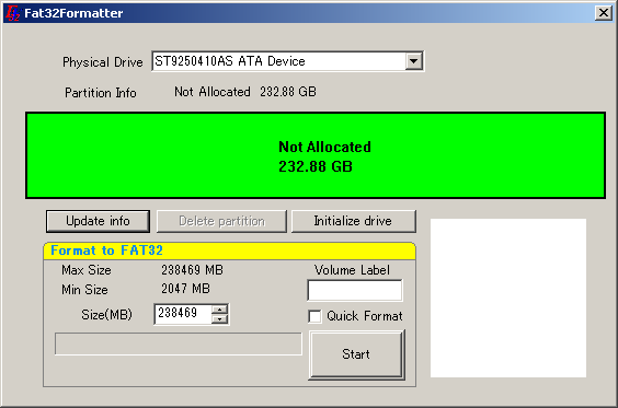 Fat32-Formatter für Windows